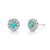 Blue Eyes - 18K White Gold Natural Paraiba Tourmaline Earring