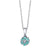 Floret - 18K White Gold Natural Paraiba Tourmaline Pendant