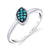 The Inspiration - 18K White Gold Natural Paraiba Tourmaline Ring