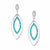 Private Eyes - 18K White Gold Natural Paraiba Tourmaline Earring