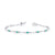 Deep Dreams - 18K White Gold Natural Paraiba Tourmaline Bracelet