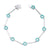 Circles of Love - 18K White Gold Natural Paraiba Tourmaline Bracelet
