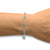 Circles of Love - 18K White Gold Natural Paraiba Tourmaline Bracelet