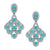 Star Shower - 18K White Gold Natural Paraiba Tourmaline Earring