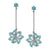 Light Bloom - 18K White Gold Natural Paraiba Tourmaline Earring