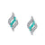 Oceanic Bliss - 18K White Gold Natural Paraiba Tourmaline Earring