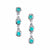 Playing for Keeps - 18K White Gold Natural Paraiba Tourmaline Earring