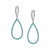 Mystic Rain - 18K White Gold Natural Paraiba Tourmaline Earring