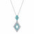 Lyra - 18K White Gold Natural Paraiba Tourmaline Pendant