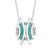 Butterfly Effect - 18K White Gold Natural Paraiba Tourmaline Pendant