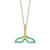 King of the Ocean - 18K Yellow Gold Natural Paraiba Tourmaline Pendant