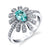 Full Bloom - 18K White Gold Natural Paraiba Tourmaline Ring