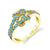 Waves Crest - 18K Yellow Gold Natural Paraiba Tourmaline Ring