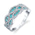 The Labyrinth - 18K White Gold Natural Paraiba Tourmaline Ring