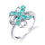 Tie the Knot - 18K White Gold Natural Paraiba Tourmaline Ring