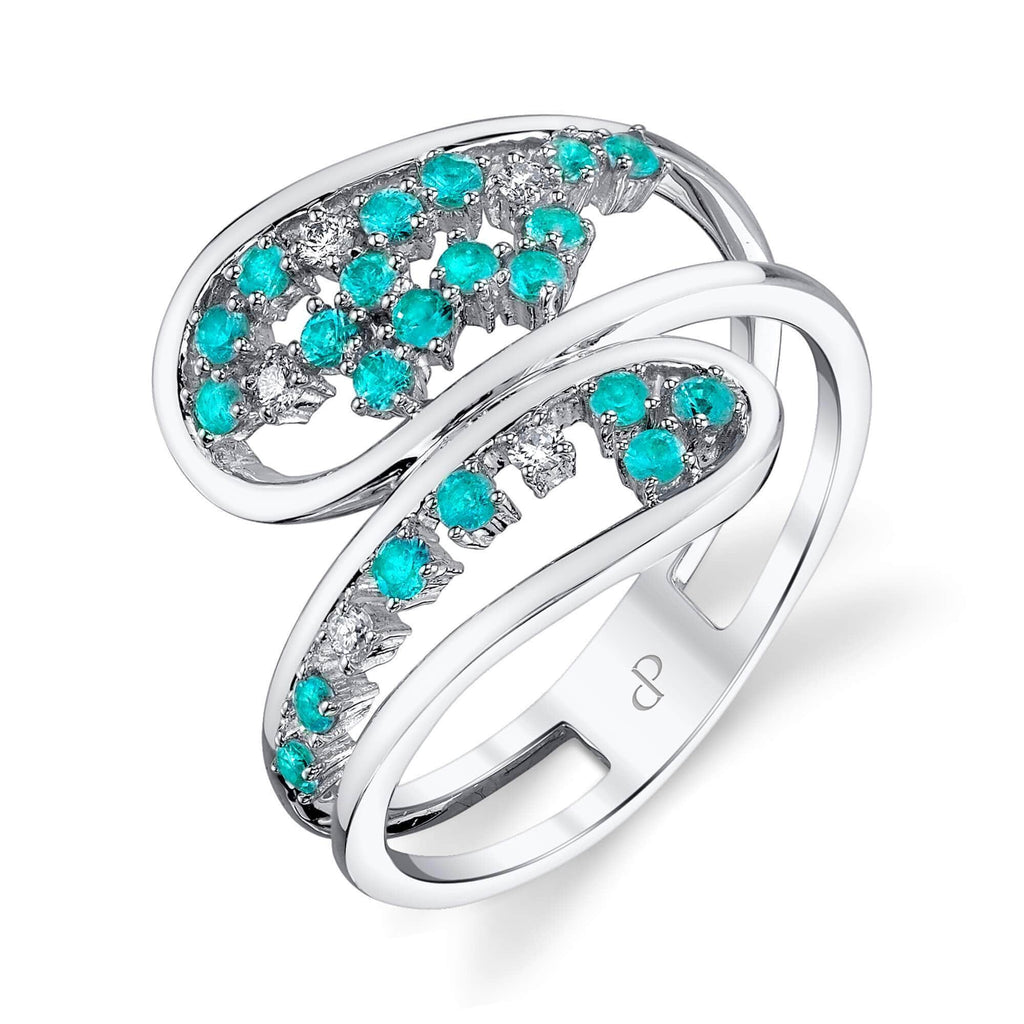 Miss Periwinkle - 18K White Gold Natural Paraiba Tourmaline Ring