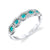 Eye in the Sky - 18K White Gold Natural Paraiba Tourmaline Ring
