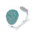 Stardust Dreams - 18K White Gold Natural Paraiba Tourmaline Ring