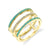 Eternity of Bliss - 18K Yellow Gold Natural Paraiba Tourmaline Ring