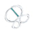 Line of Destiny - 18K White Gold Natural Paraiba Tourmaline Ring