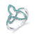 Blue Lavender - 18K White Gold Natural Paraiba Tourmaline Ring
