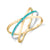 Interstellar Sea - 18K White Gold Yellow Gold Natural Paraiba Tourmaline Ring