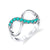 Infinity and Beyond - 18K White Gold Natural Paraiba Tourmaline Ring