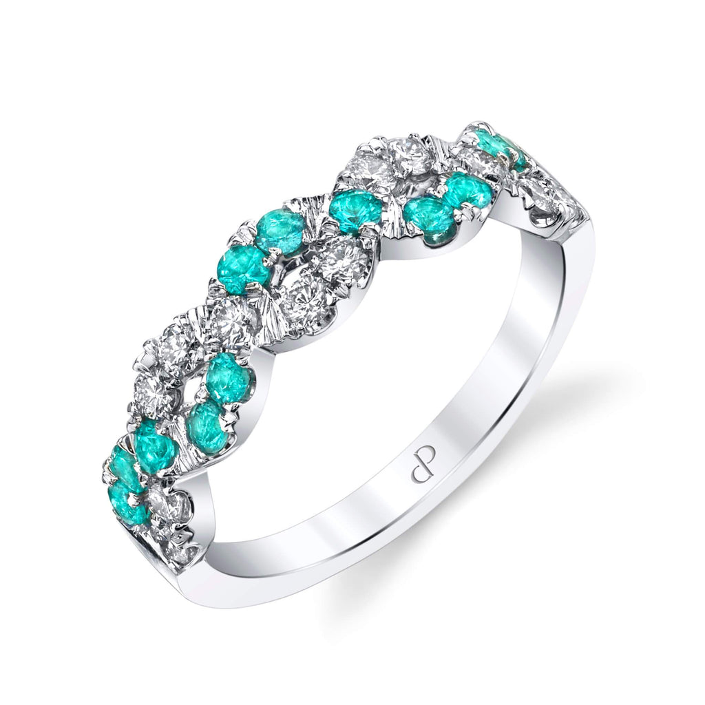 Blessings - 18K White Gold Natural Paraiba Tourmaline Ring