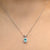 Tranquility - 18K White Gold Natural Paraiba Tourmaline Pendant