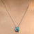 Butterfly Effect - 18K White Gold Natural Paraiba Tourmaline Pendant