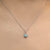 Floret - 18K White Gold Natural Paraiba Tourmaline Pendant