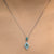Lyra - 18K White Gold Natural Paraiba Tourmaline Pendant