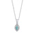 Daily Prayer - 18K White Gold Natural Paraiba Tourmaline Pendant