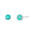 Snake Eyes - 18K White Gold Natural Paraiba Tourmaline Earring