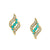 Oceanic Bliss - 18K Yellow Gold Natural Paraiba Tourmaline Earring