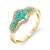 Blissful Night - 18K Yellow Gold Natural Paraiba Tourmaline Ring