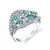 Royal Charm - 18K White Gold Natural Paraiba Tourmaline Ring