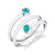 Love Balance - 18K White Gold Natural Paraiba Tourmaline Ring