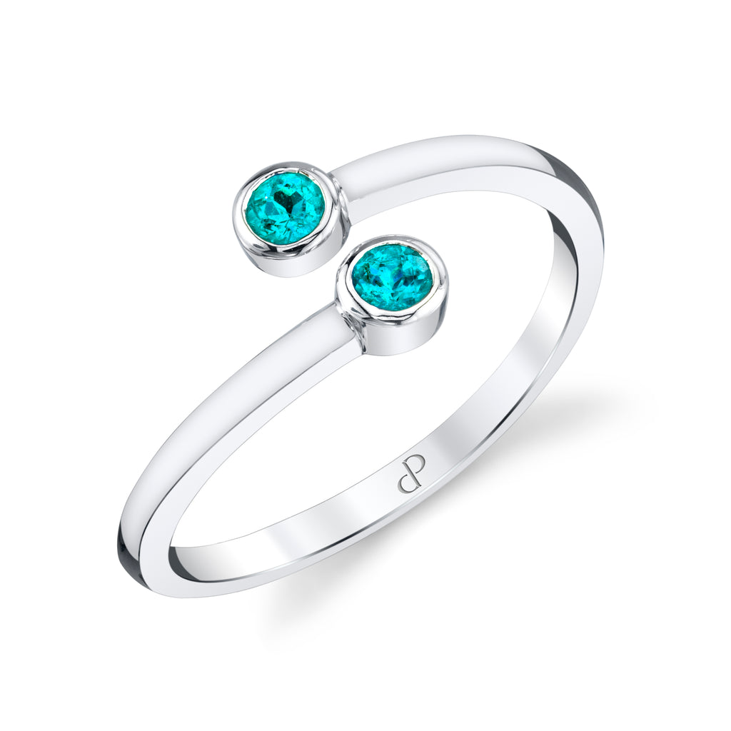 Love Elixir - 18K White Gold Natural Paraiba Tourmaline Ring