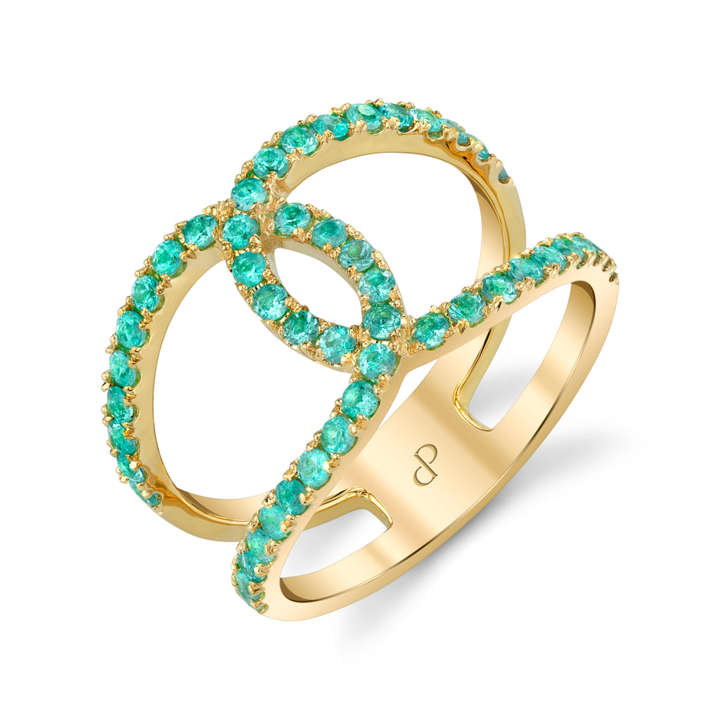 Destiny - 18K Yellow Gold Natural Paraiba Tourmaline Ring