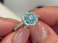 Soul Survivor - Platinum Natural Paraiba Tourmaline Ring