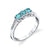 Touch of Hope - 18K White Gold Natural Paraiba Tourmaline Ring