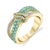 Love Tangle - 18K Yellow Gold Natural Paraiba Tourmaline Ring