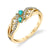 True Brilliance - 18K Yellow Gold Natural Paraiba Tourmaline Ring