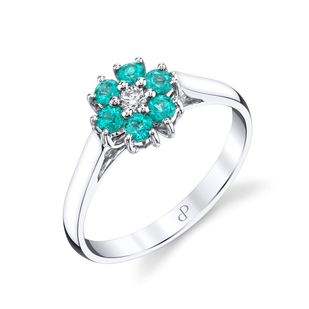 Day Dreamer - 18K White Gold Natural Paraiba Tourmaline Ring