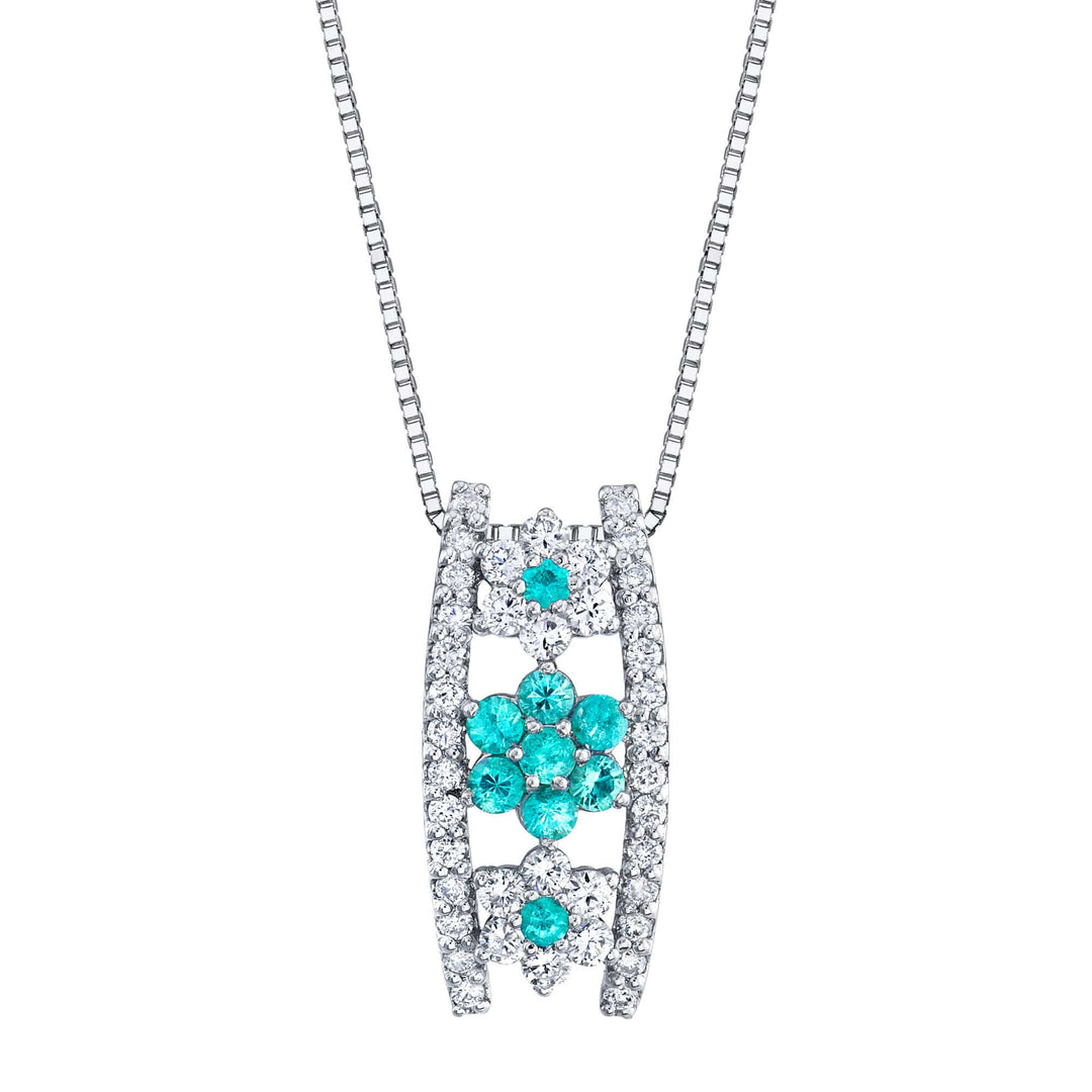 Soul Essence - Platinum Natural Paraiba Tourmaline Pendant