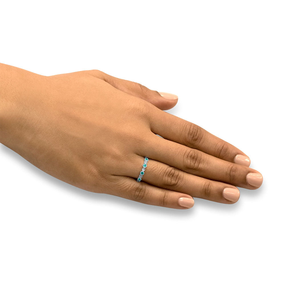 Dreamland - Platinum Natural Paraiba Tourmaline Ring