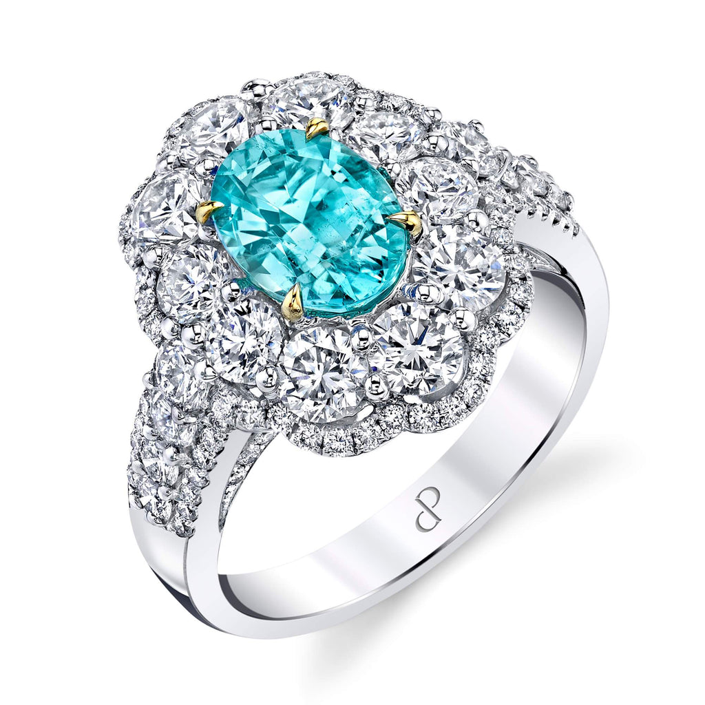 Paraiba Tourmaline and Diamond Ring – IVY New York